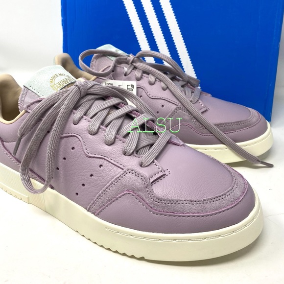 SANTAโS DEAL ๐ Adidas Supercourt Leather Womenโs Sneakers Purple Size 9 EF9226 - Picture 7 of 9